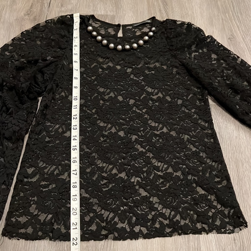 Zara lace top 🖤. Size S - Picture 4 of 7